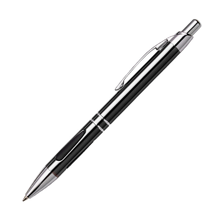 Metal Ergonomic Grip Ballpoint Pen