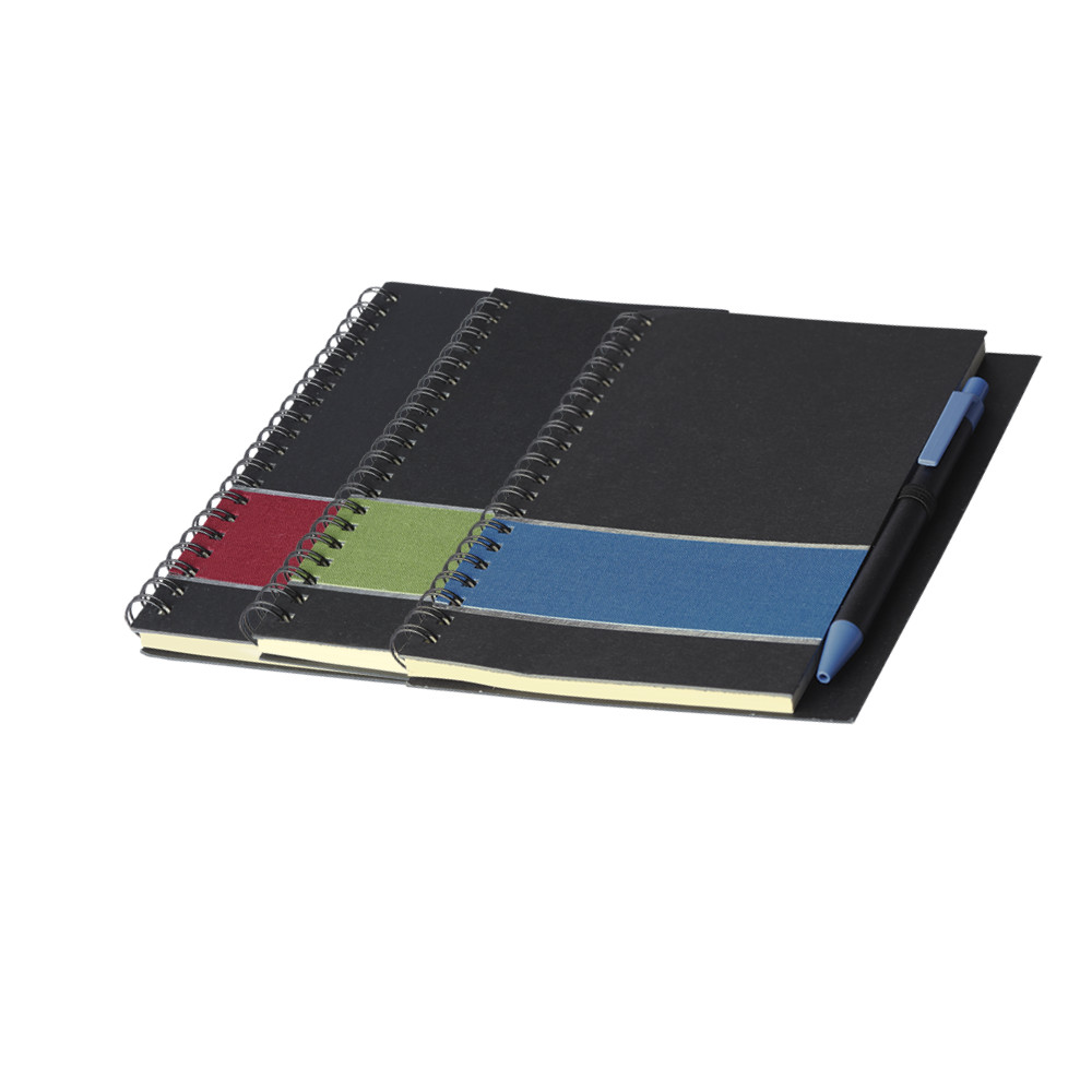 Coloured Stripe Notebook with Pen