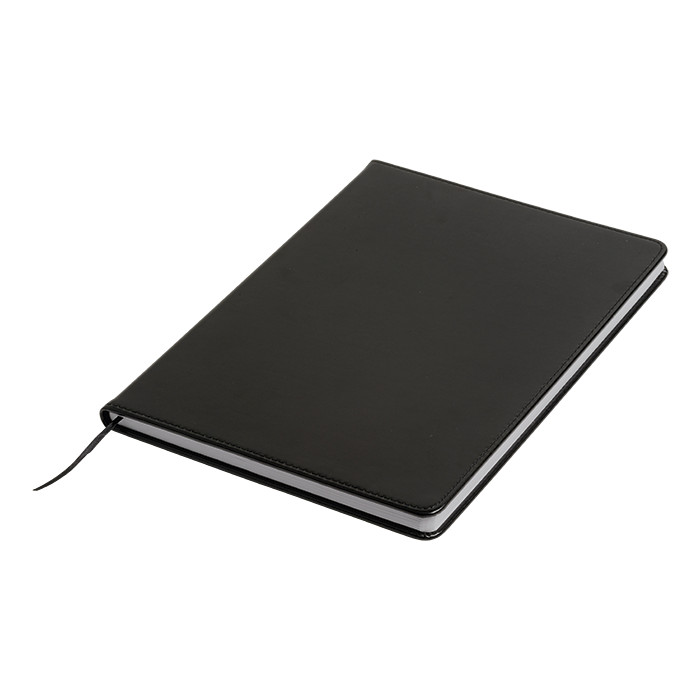 A4 Notebook Bound In PU Cover Black