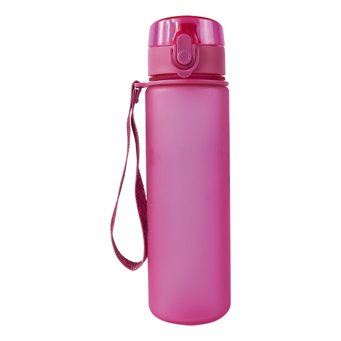 600ml Frosted Cylinder Water Bottle