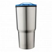 590ml Stainless Steel Mug With Clear Lid