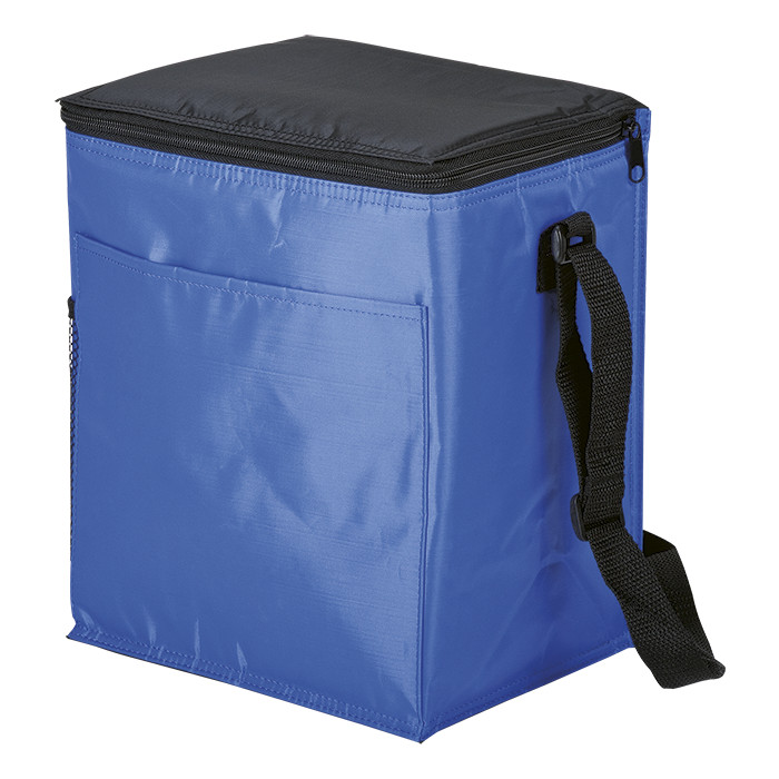 12 Can Cooler with 2 Exterior Pockets 70D PEVA Lining