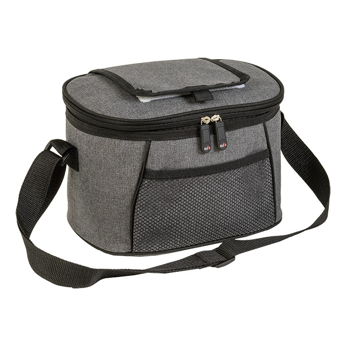 Grey Melange Cooler With Flip Open Lid