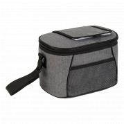 Grey Melange Cooler With Flip Open Lid