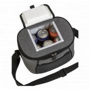 Grey Melange Cooler With Flip Open Lid