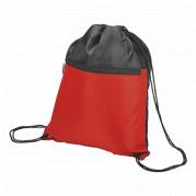 Drawstring Sport Bag with Zip Pocket