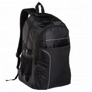 Curved Piping Backpack Black