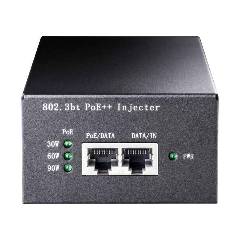 90W Gigabit PoE+ Injector