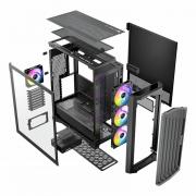 Performance FT1 E-ATX |ATX |M-ATX | ITX ARGB Full-Tower Gaming Chassis – Black