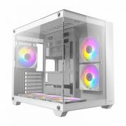 CX800 Elite ATX | Micro-ATX | ITX RGB Mid-Tower Dual Chamber Gaming Chassis – White