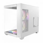 CX800 Elite ATX | Micro-ATX | ITX RGB Mid-Tower Dual Chamber Gaming Chassis – White