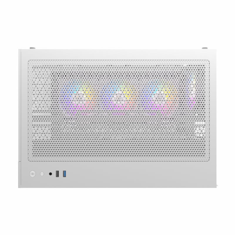 CX800 Elite ATX | Micro-ATX | ITX RGB Mid-Tower Dual Chamber Gaming Chassis – White