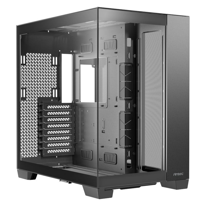 C8 Basic E-ATX | ATX | Micro-ATX | ITX Dual Chamber Gaming Chassis  Black