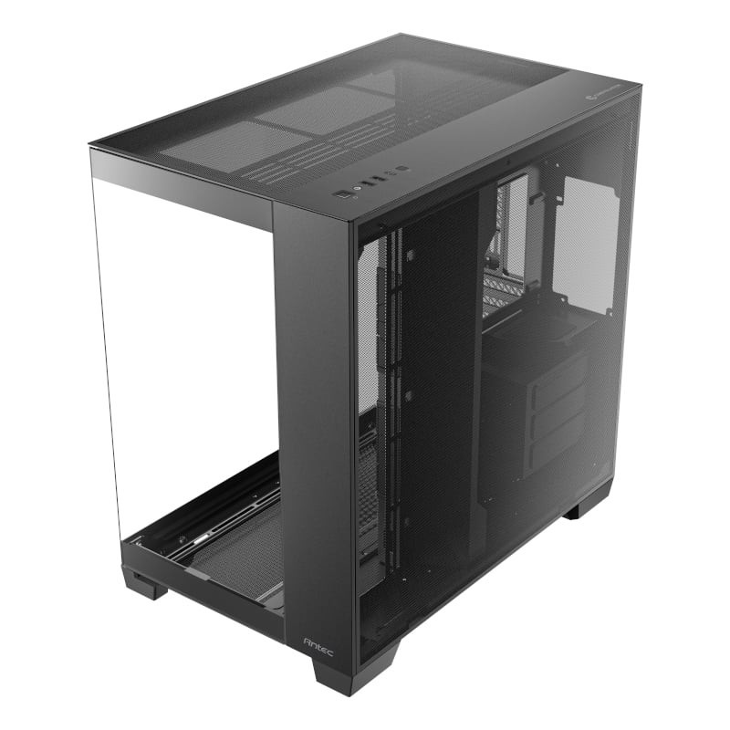 C8 Basic E-ATX | ATX | Micro-ATX | ITX Dual Chamber Gaming Chassis  Black