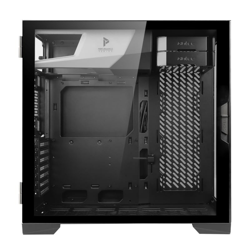 P120 Crystal Tempered Glass Side/Front ATX Gaming Chassis Black