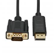 1080P DisplayPort to VGA Cable 1.8m Poly