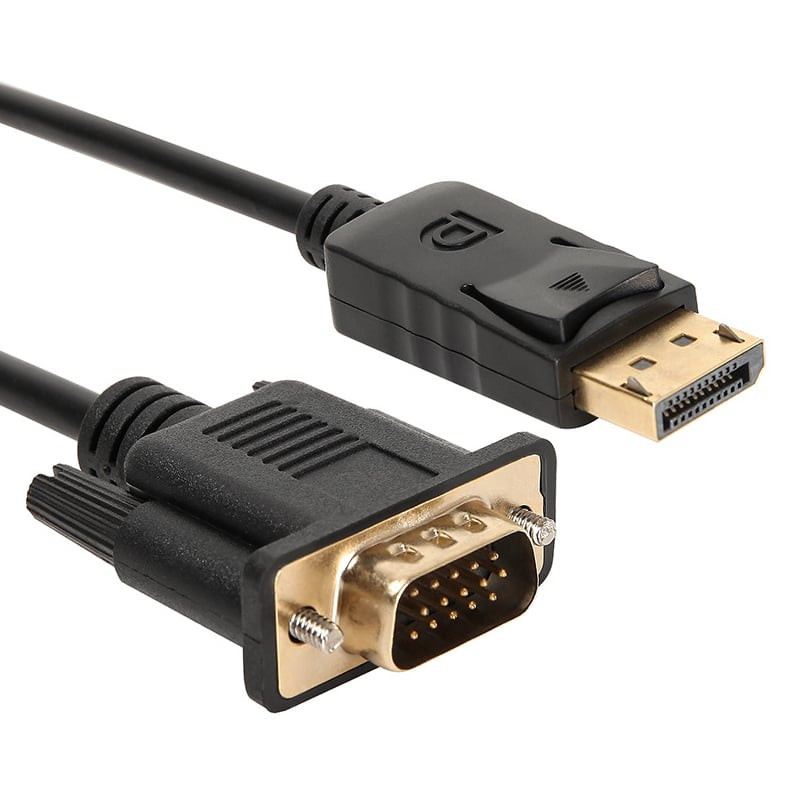 1080P DisplayPort to VGA Cable 1.8m Poly