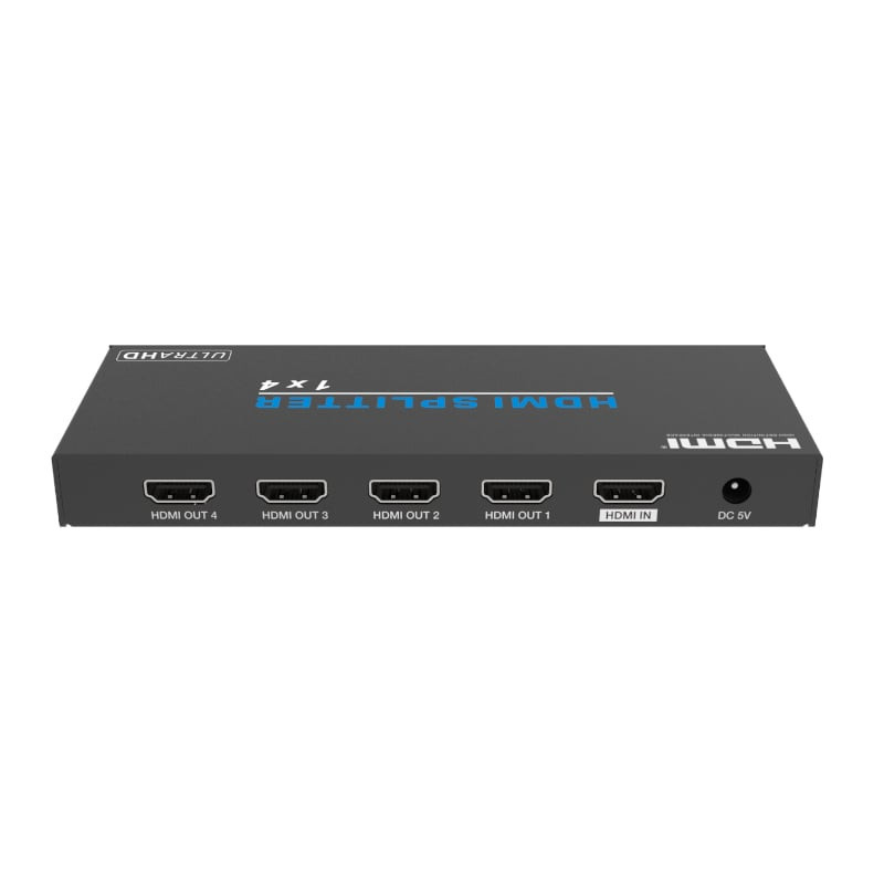 1×4 HDMI 2.0 Splitter Supports HDCP 2.0, EDID and HDR