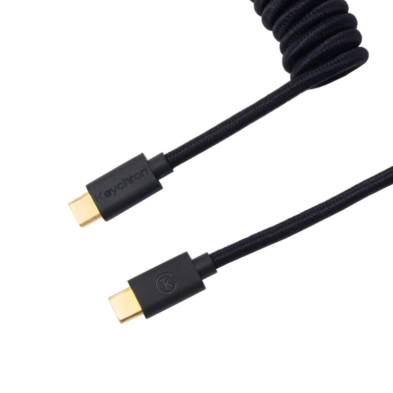 Coiled Aviator Cable – Black/Straight