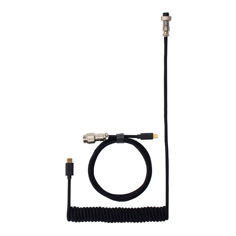 Coiled Aviator Cable – Black/Straight