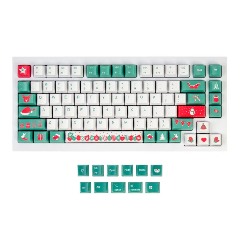 Dye-Sub PBT Full Keycap Set – Christmas Tree