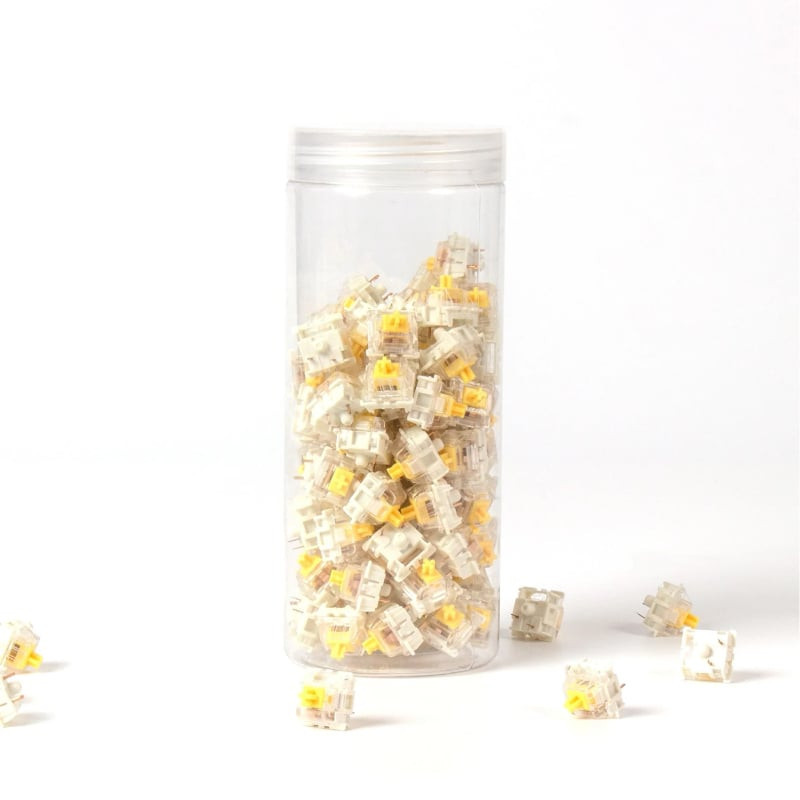 Yellow Gateron G Pro Switches 110 pcs