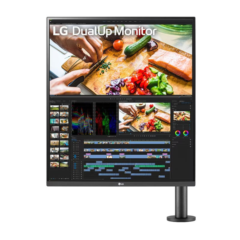 28″ 18:18 Dual-up Monitor with Ergo Arm, USB Type-C