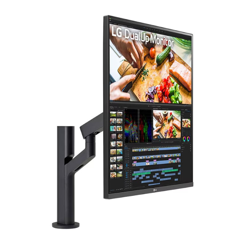 28″ 18:18 Dual-up Monitor with Ergo Arm, USB Type-C