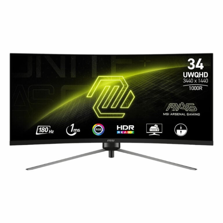 MAG345CQR 34″ Curved Gaming Monitor 3440×1440 (UWQHD) VA 1ms 180Hz