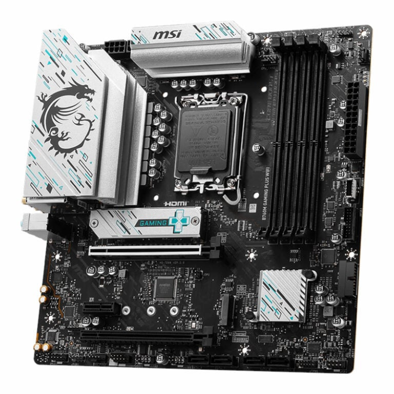 B760M GAMING PLUS WIFI DDR5 Intel LGA1700 M-ATX Gaming Motherboard