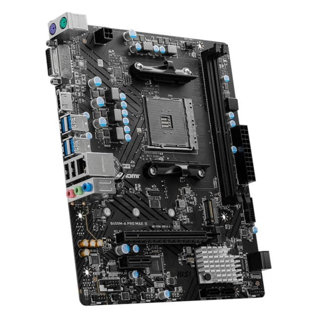 B450M-APRO MAX II AMD AM4 MATX Gaming Motherboard