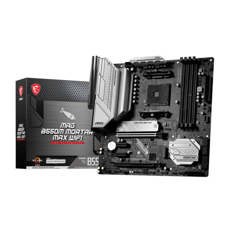 B550M MORTAR MAX WIFI AMD AM4 M-ATX Gaming Motherboard