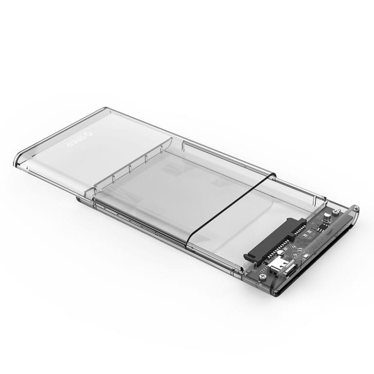 2.5″ USB-C Transparent HDD Enclosure