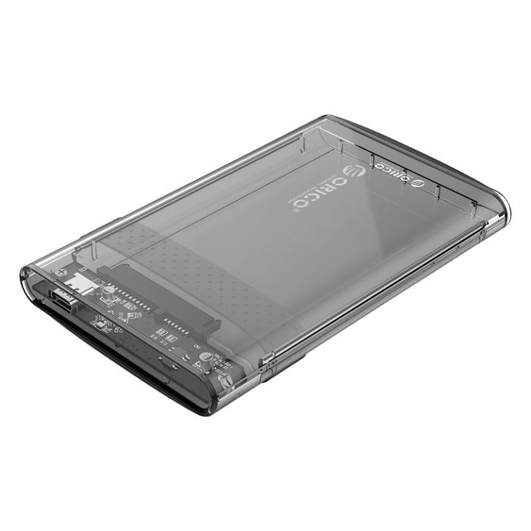 2.5″ USB-C Transparent HDD Enclosure