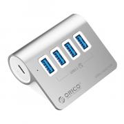 Aluminum Alloy 4 Port USB Hub