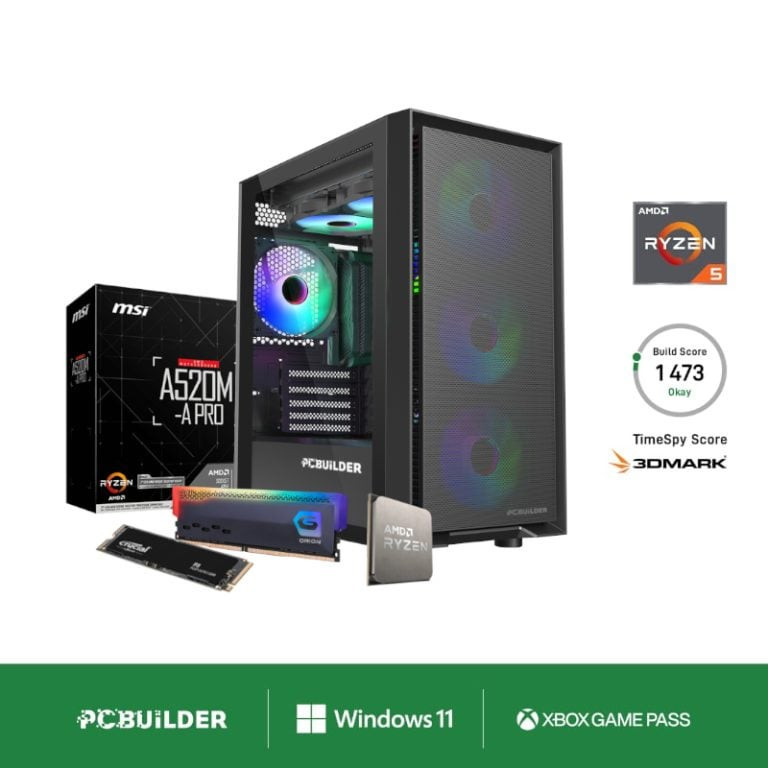 AMD Ryzen 5 5600G DEFENDER Windows 11 Gaming PC