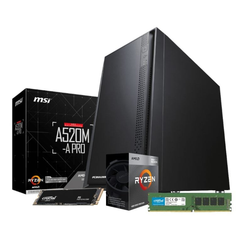 AMD Ryzen 5 4600G HOME MASTER Windows 11 Desktop PC