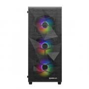 ATX  Micro-ATX  Mini-ITX RGB Mid-Tower Gaming Chassis Black