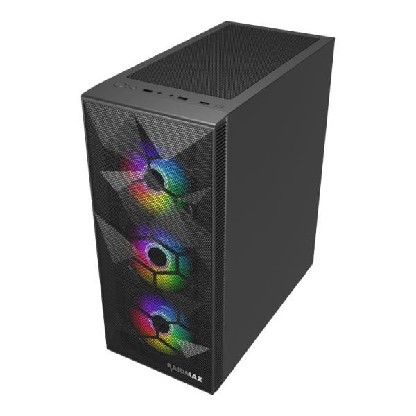 ATX  Micro-ATX  Mini-ITX RGB Mid-Tower Gaming Chassis Black