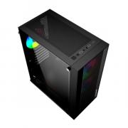 V1000TBS ATX  Micro-ATX  Mini-ITX ARGB Mid-Tower Gaming Chassis Black