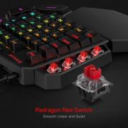 Diti Elite Pro One-Handed RGB Wireless Mechanical Gaming Keyboard – Black