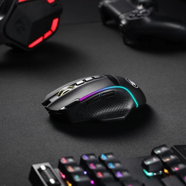 Enlightment 19000DPI RGB Wireless Gaming Mouse – Black