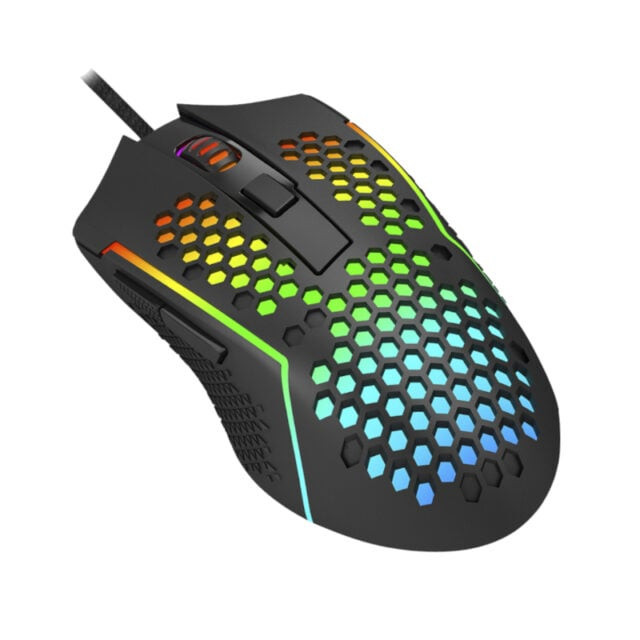 Reaping 6200DPI RGB LightWeight 65g Gaming Mouse – Black