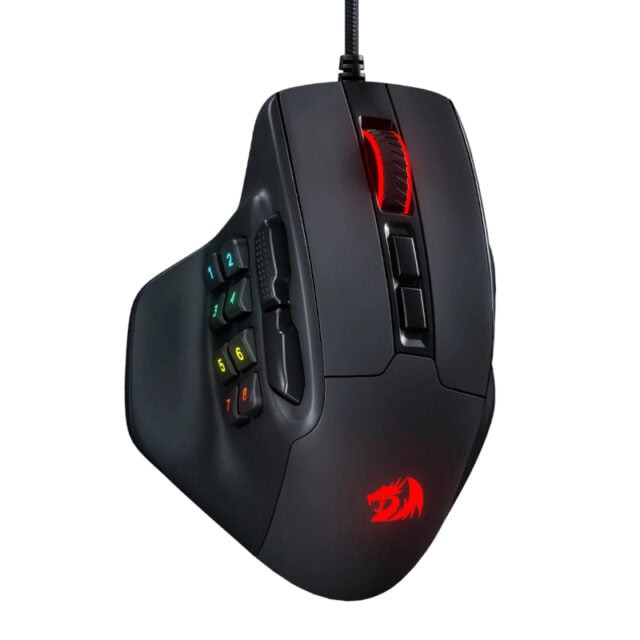 Aatrox 6200DP RGB MMO Gaming Mouse – Black