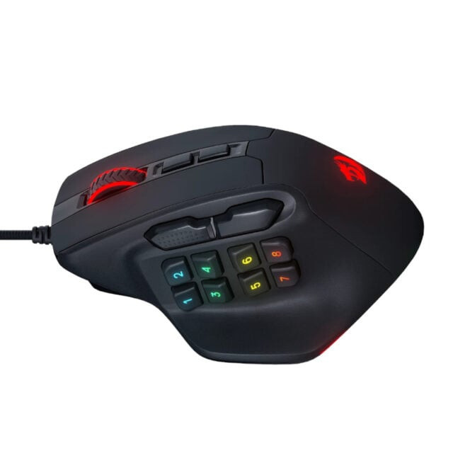 Aatrox 6200DP RGB MMO Gaming Mouse – Black