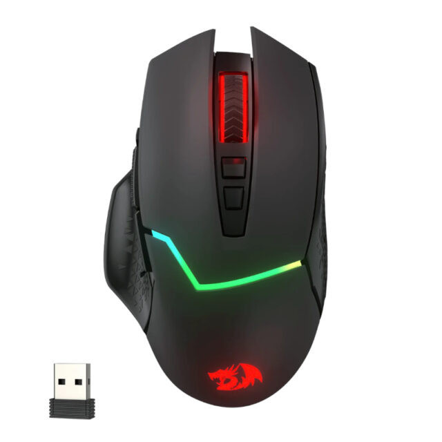 Mirage Pro 8000DPI RGB Wireless Gaming Mouse – Black