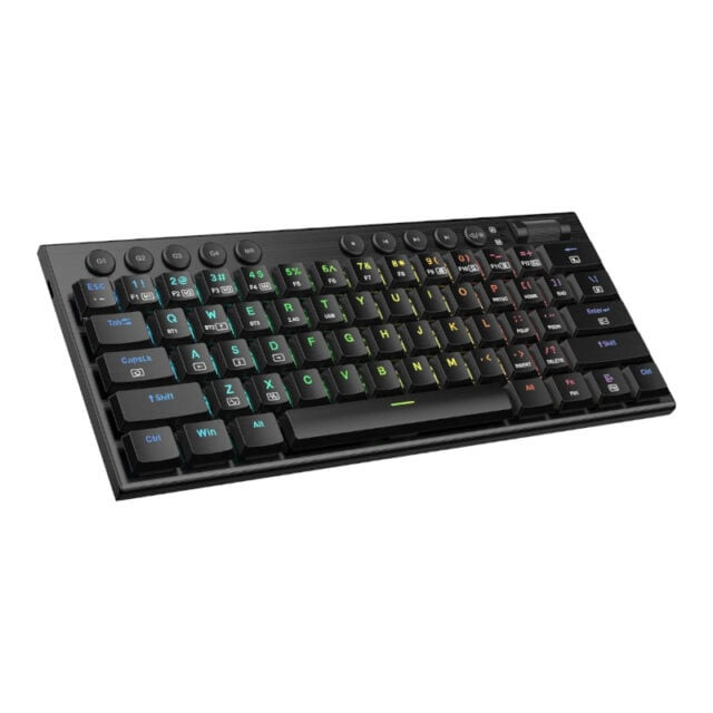 Horus Mini Pro 61Key Wireless Bluetooth Red Switch RGB Low Profile Gaming Mechanical Keyboard – Black