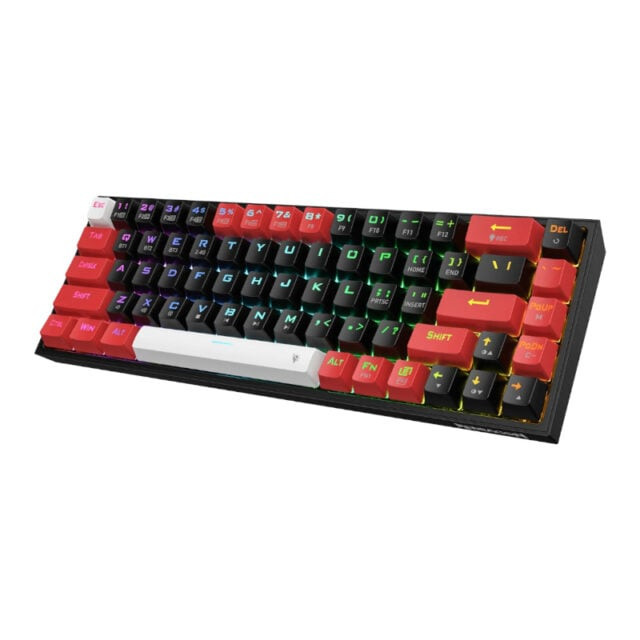 Castor Pro 68Key Wireless Red|Black|White KeyCap Bluetooth RGB Red Switch – Black|Red