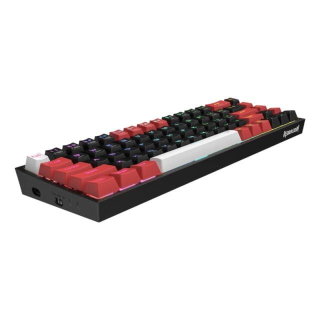 Castor Pro 68Key Wireless Red|Black|White KeyCap Bluetooth RGB Red Switch – Black|Red