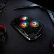 Dual USB 3 Fan RGB Gaming Notebook Stand